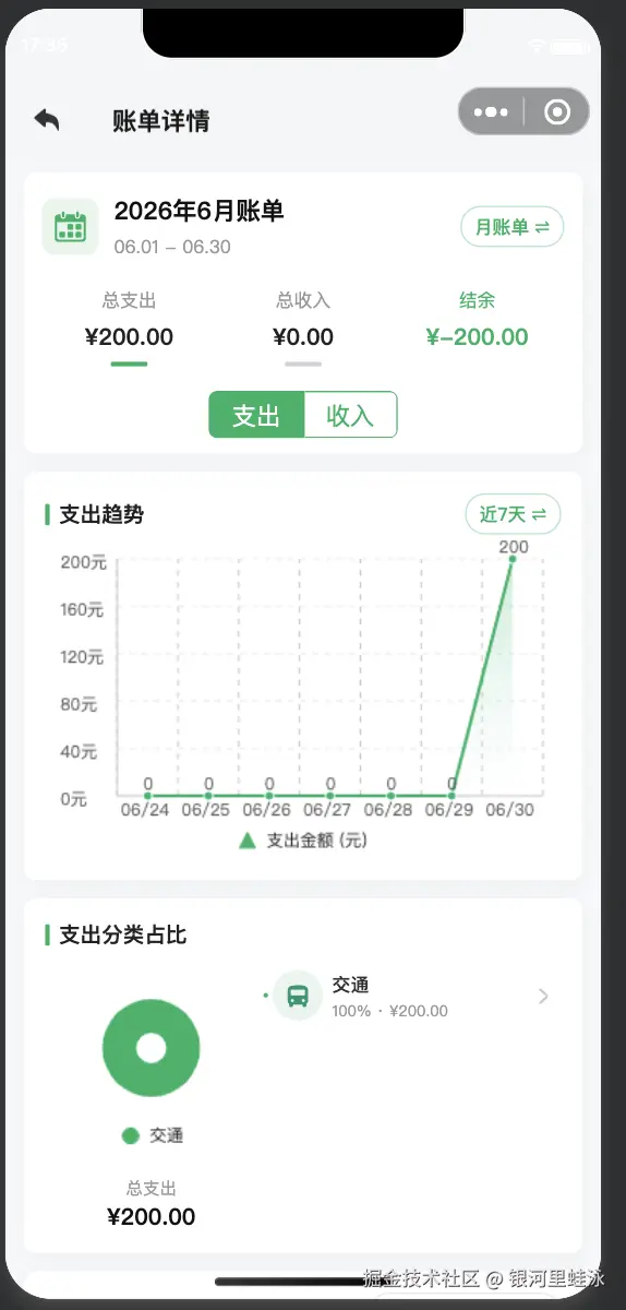 统计页